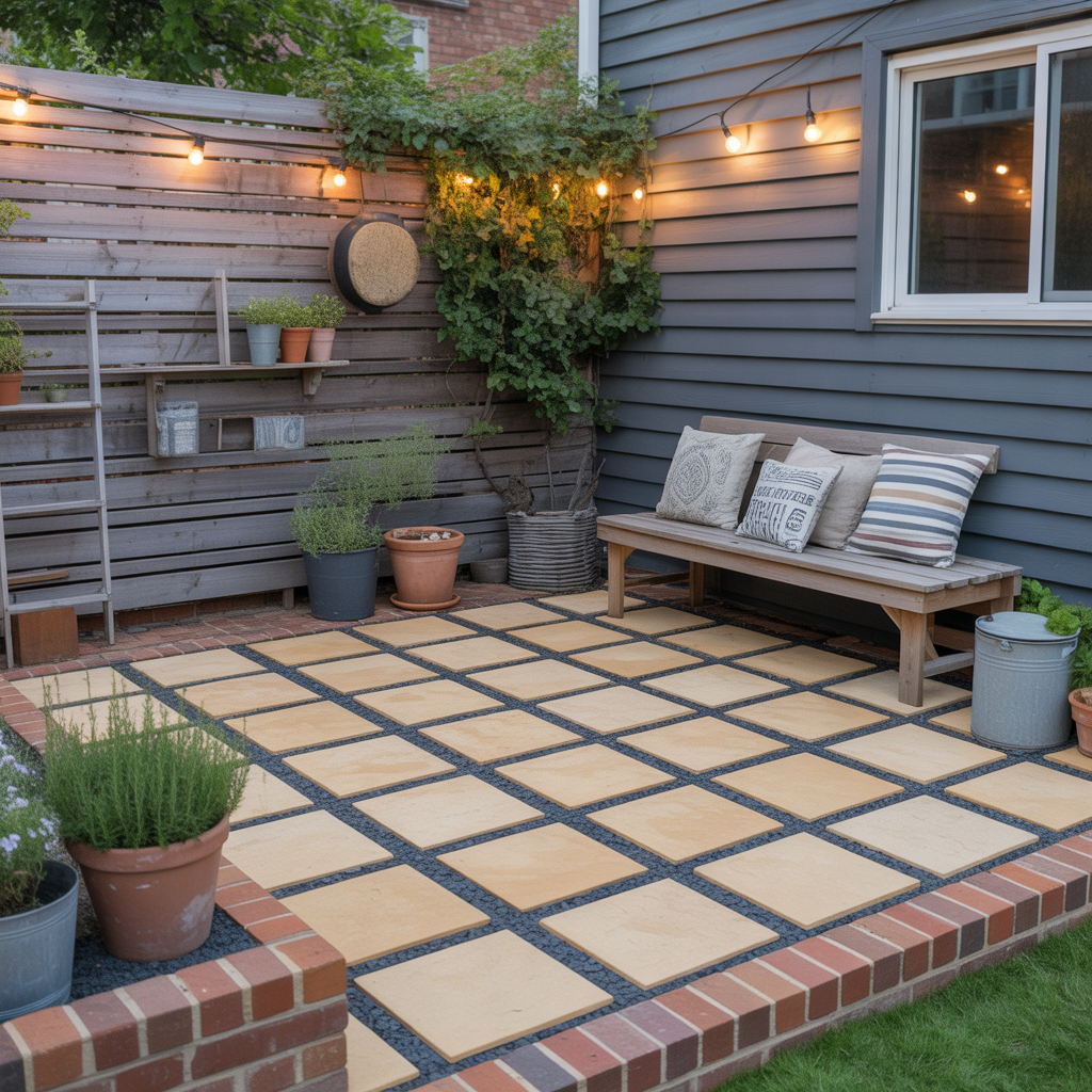 cheap small patio paver projects