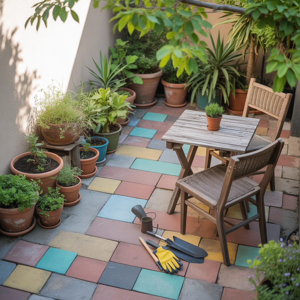 cheap small patio paver projects