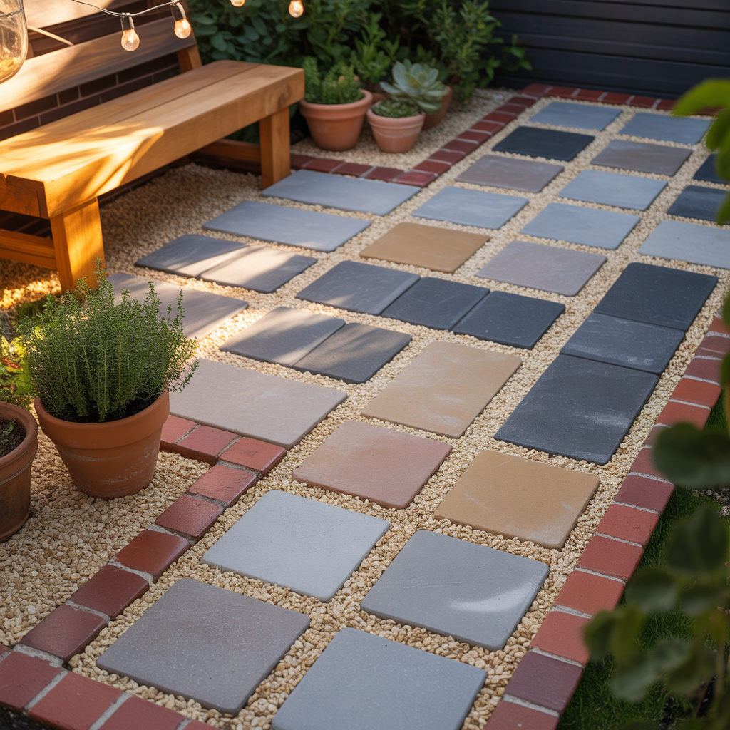 cheap small patio paver projects
