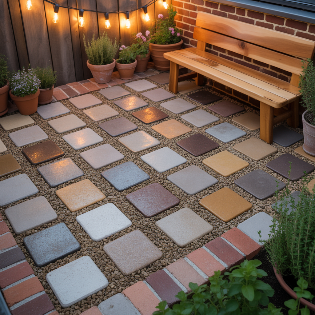 cheap small patio paver projects