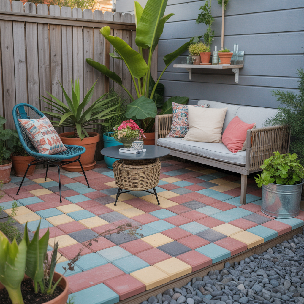 cheap small patio paver projects
