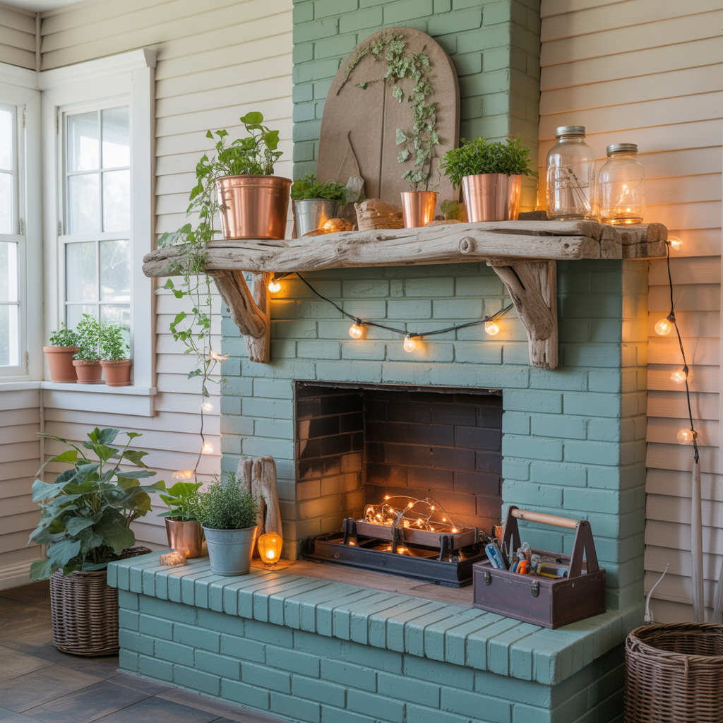 chimney decorating ideas