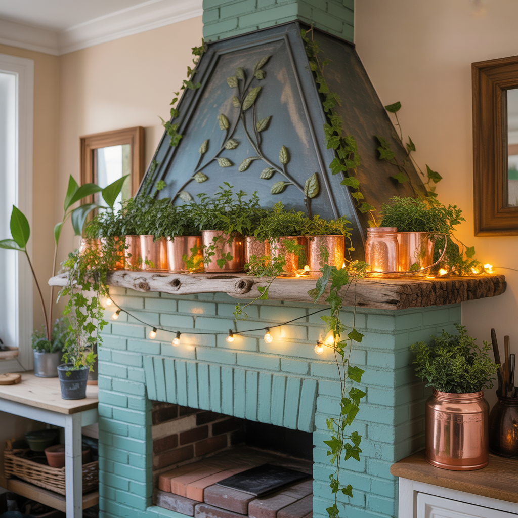 chimney decorating ideas