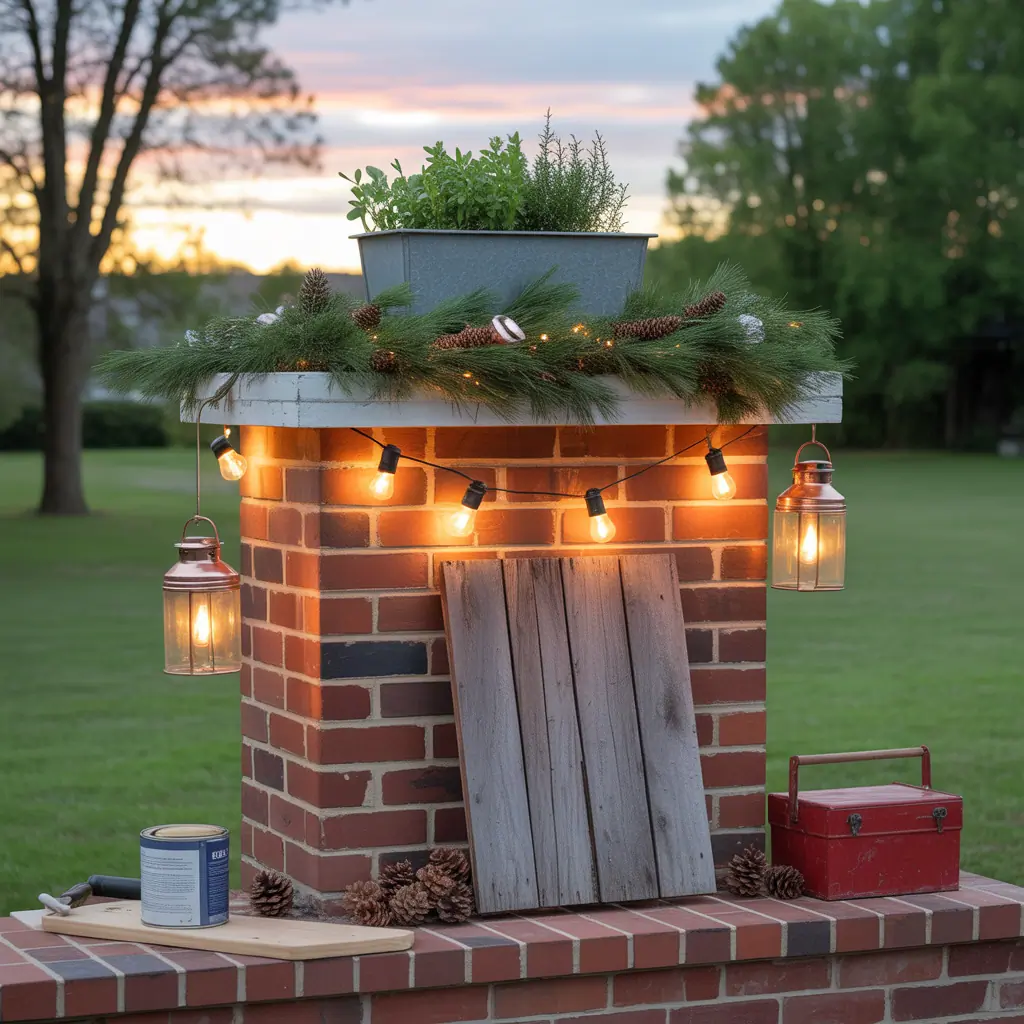 chimney decorating ideas