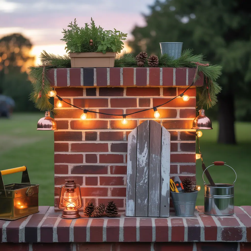chimney decorating ideas