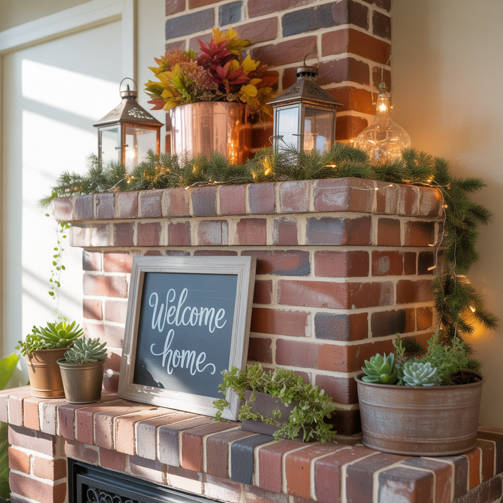 chimney decorating ideas