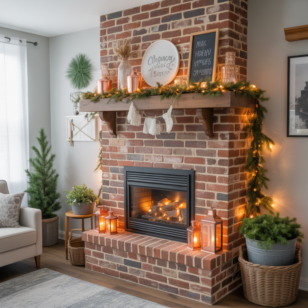 chimney decorating ideas