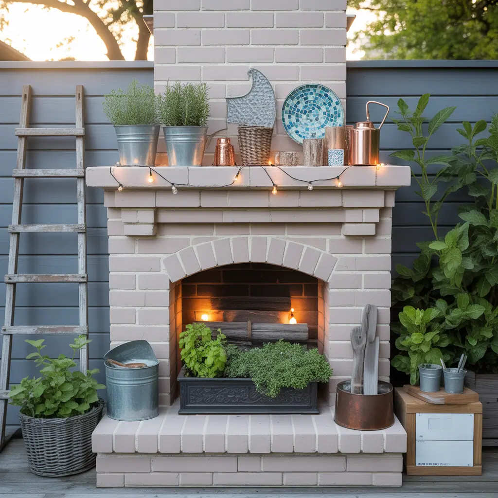 chimney decorating ideas