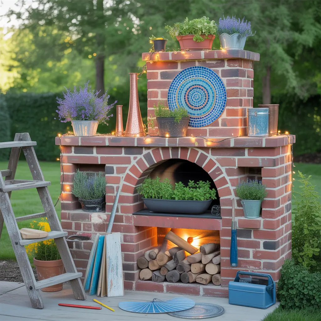chimney decorating ideas