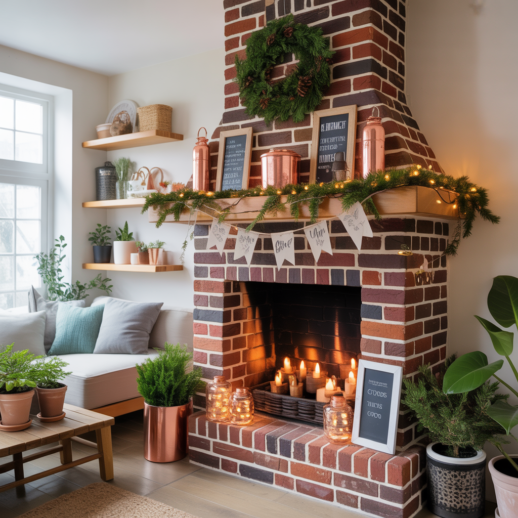 chimney decorating ideas