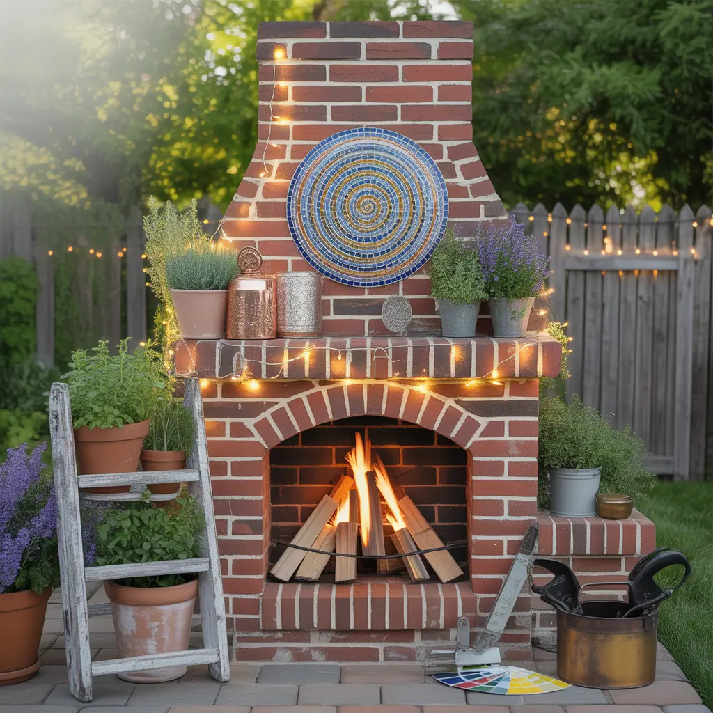 chimney decorating ideas