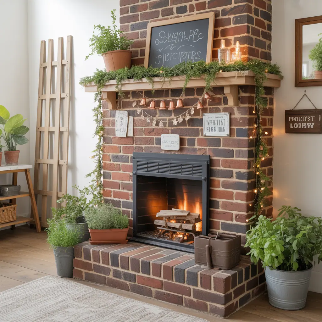 chimney decorating ideas