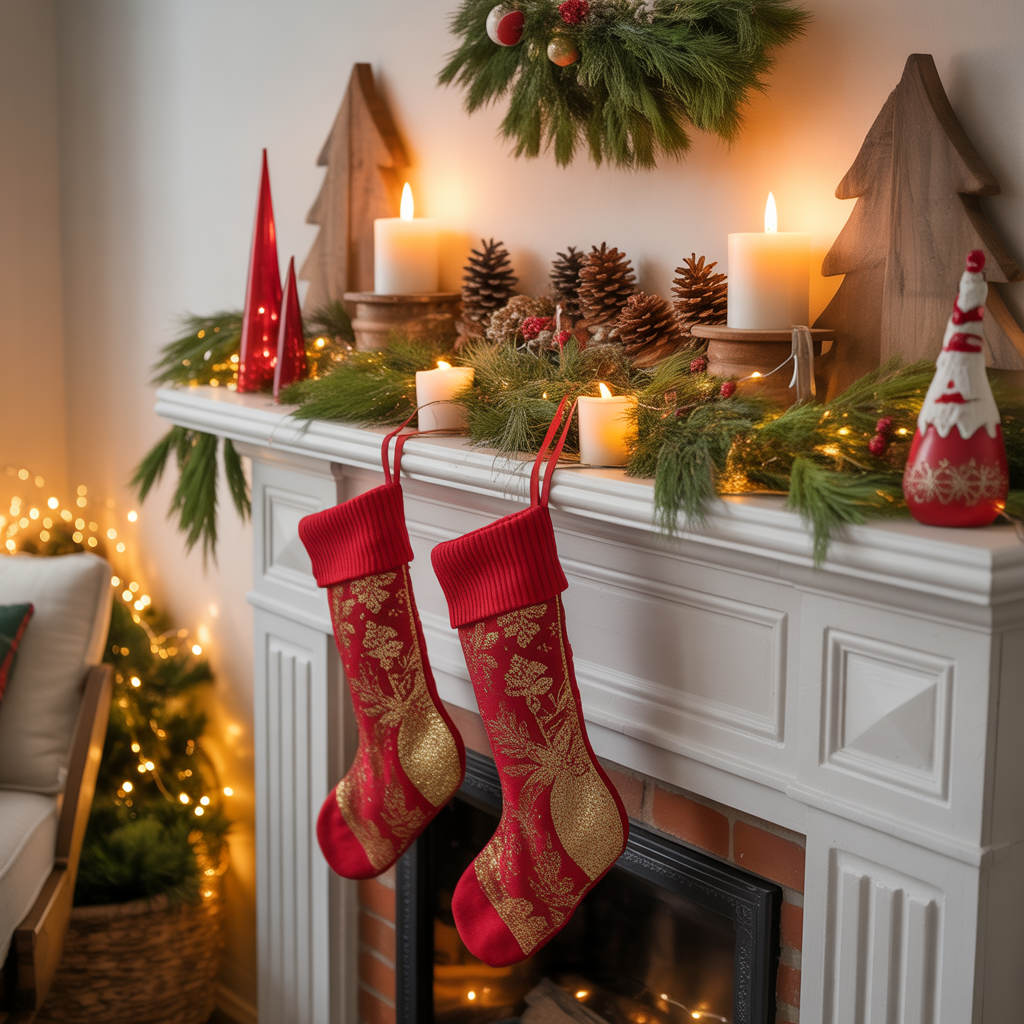 christmas mantle decor