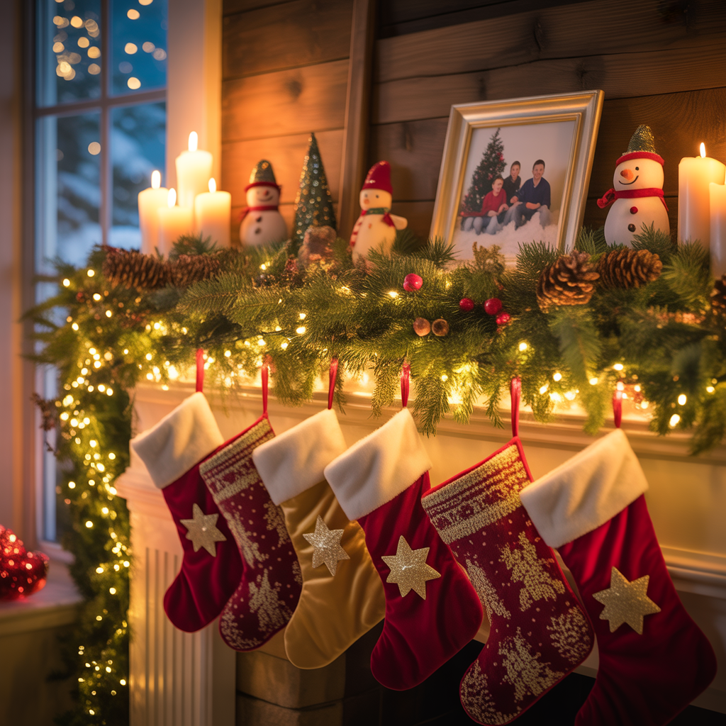 christmas mantle decor