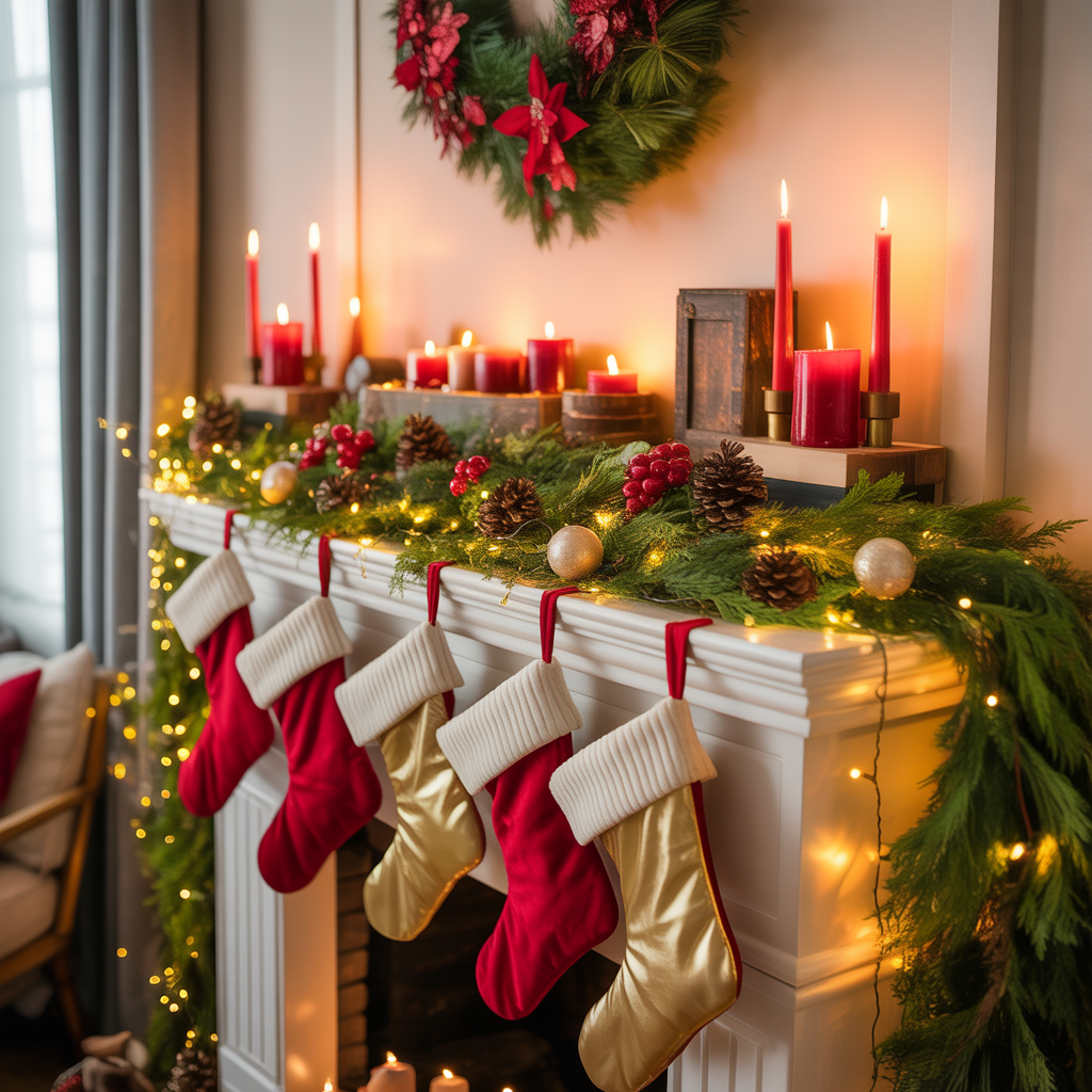 christmas mantle decor