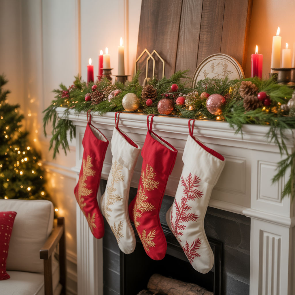 christmas mantle decor
