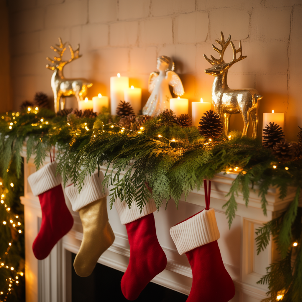 christmas mantle decor