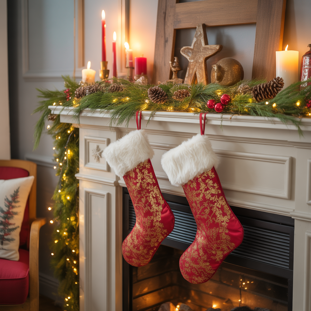 christmas mantle decor