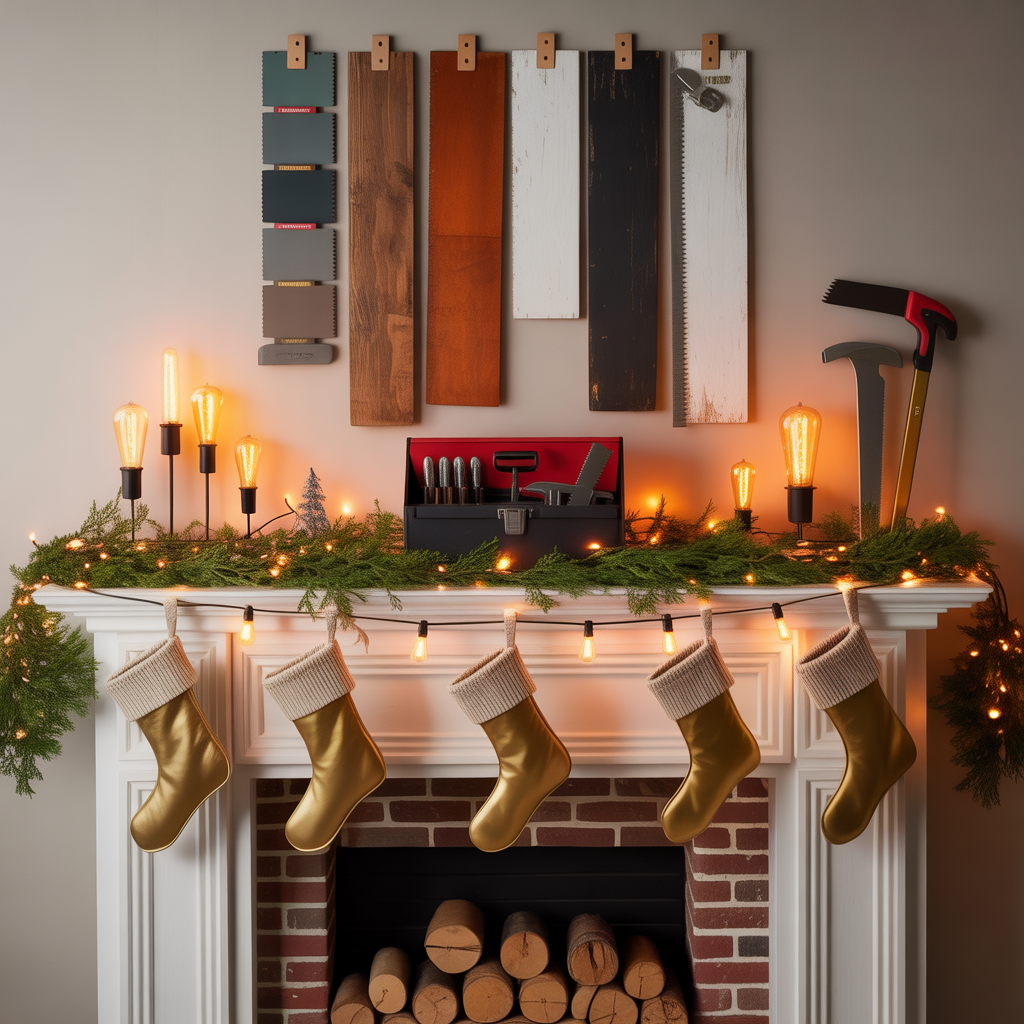 christmas mantle decor