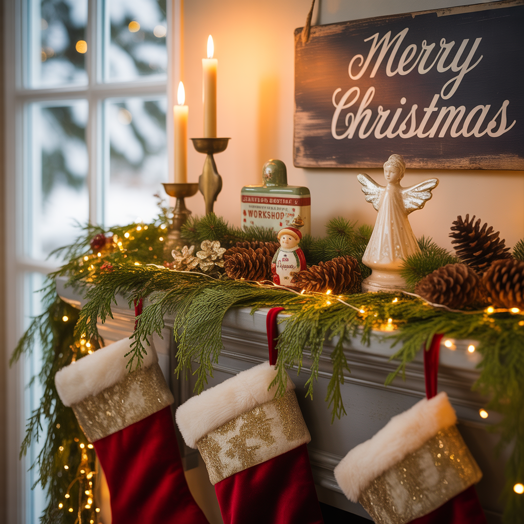 christmas mantle decor