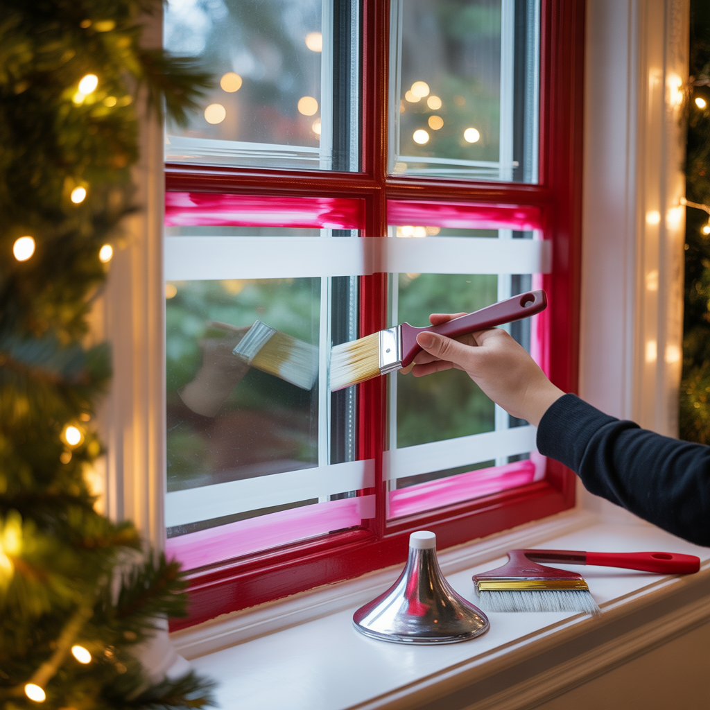 christmas window painting inspiration