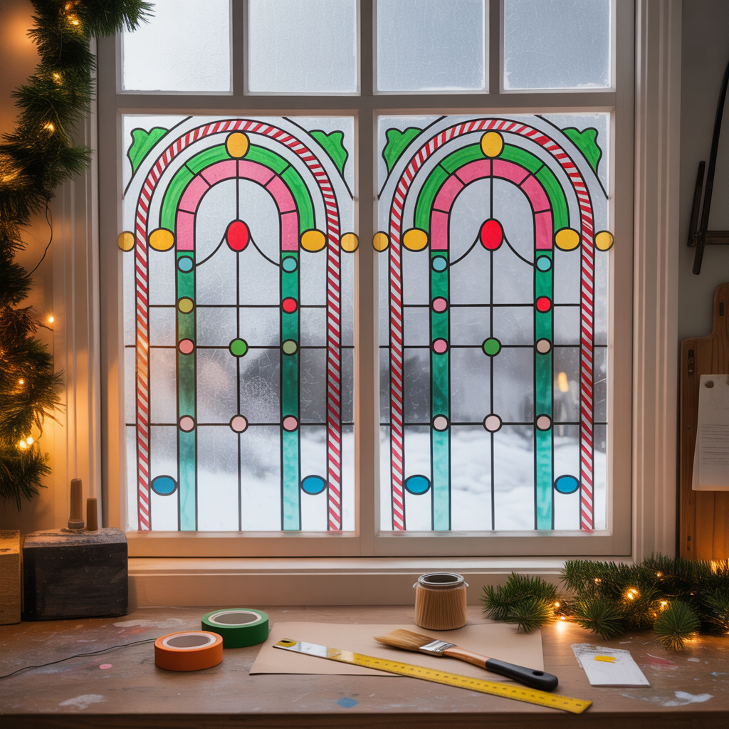 christmas window painting inspiration