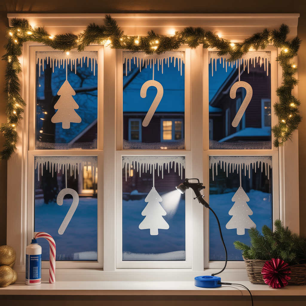 christmas window painting inspiration