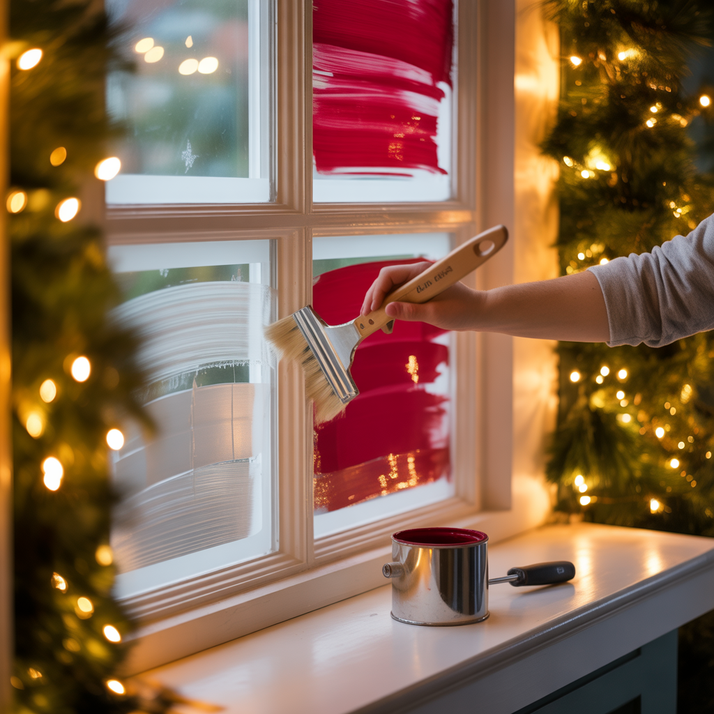 christmas window painting inspiration