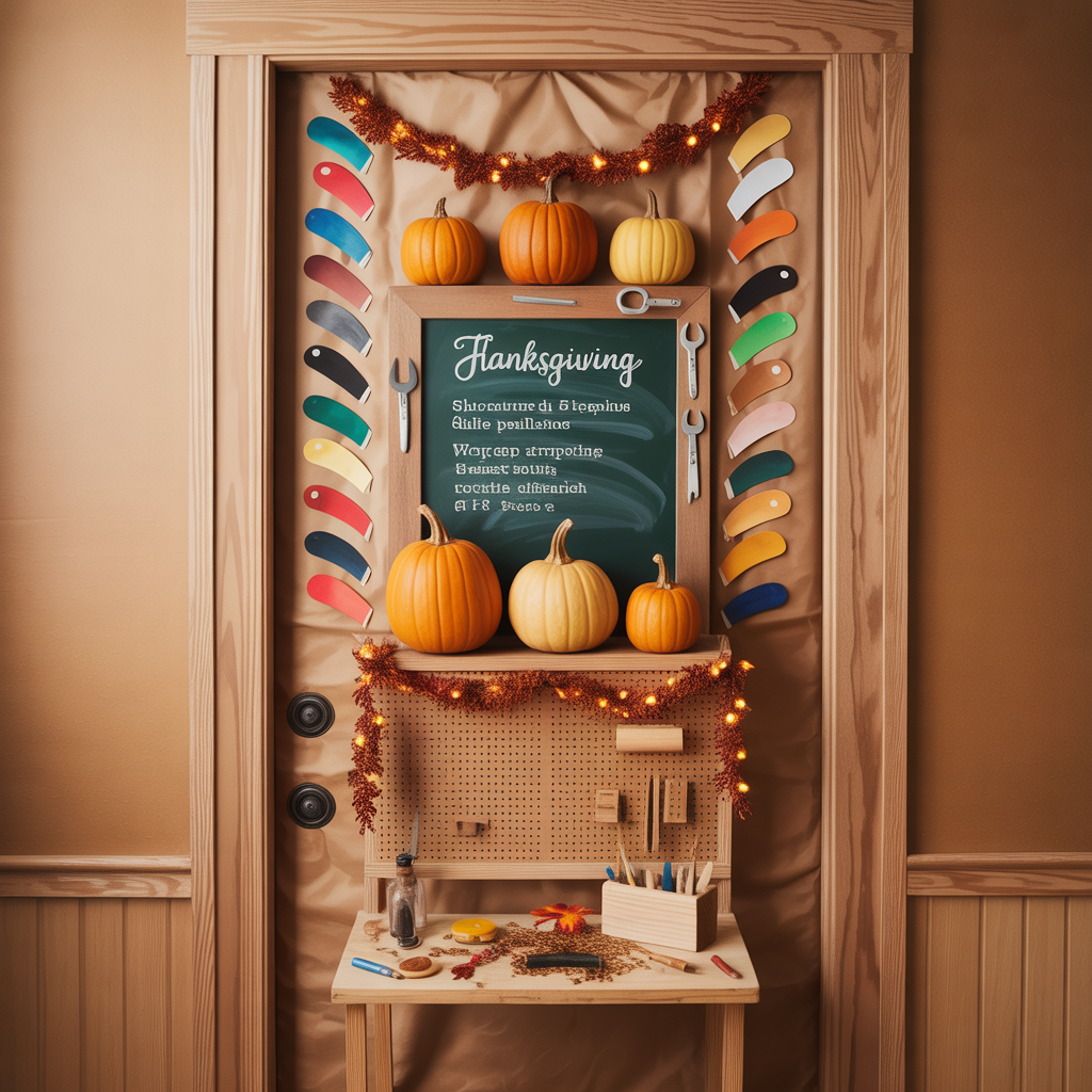 classroom thanksgiving door decor