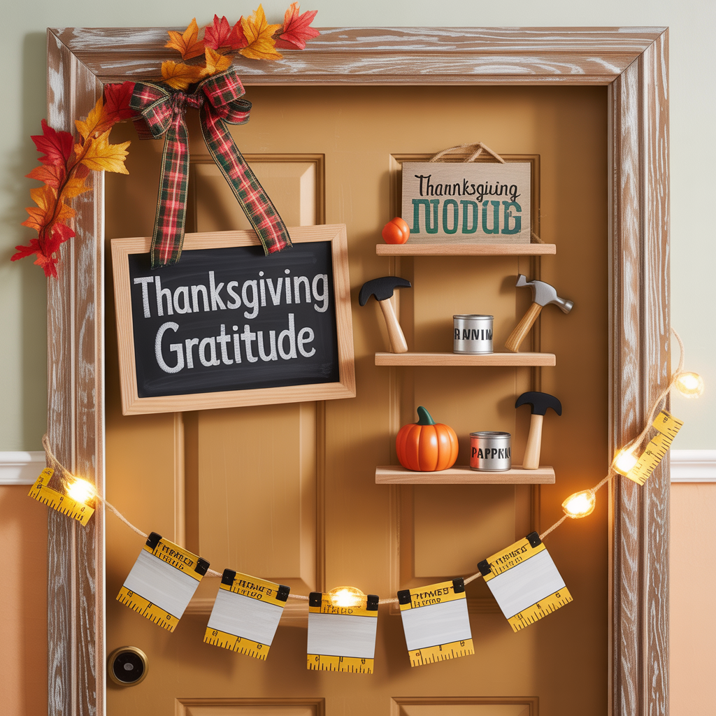 classroom thanksgiving door decor