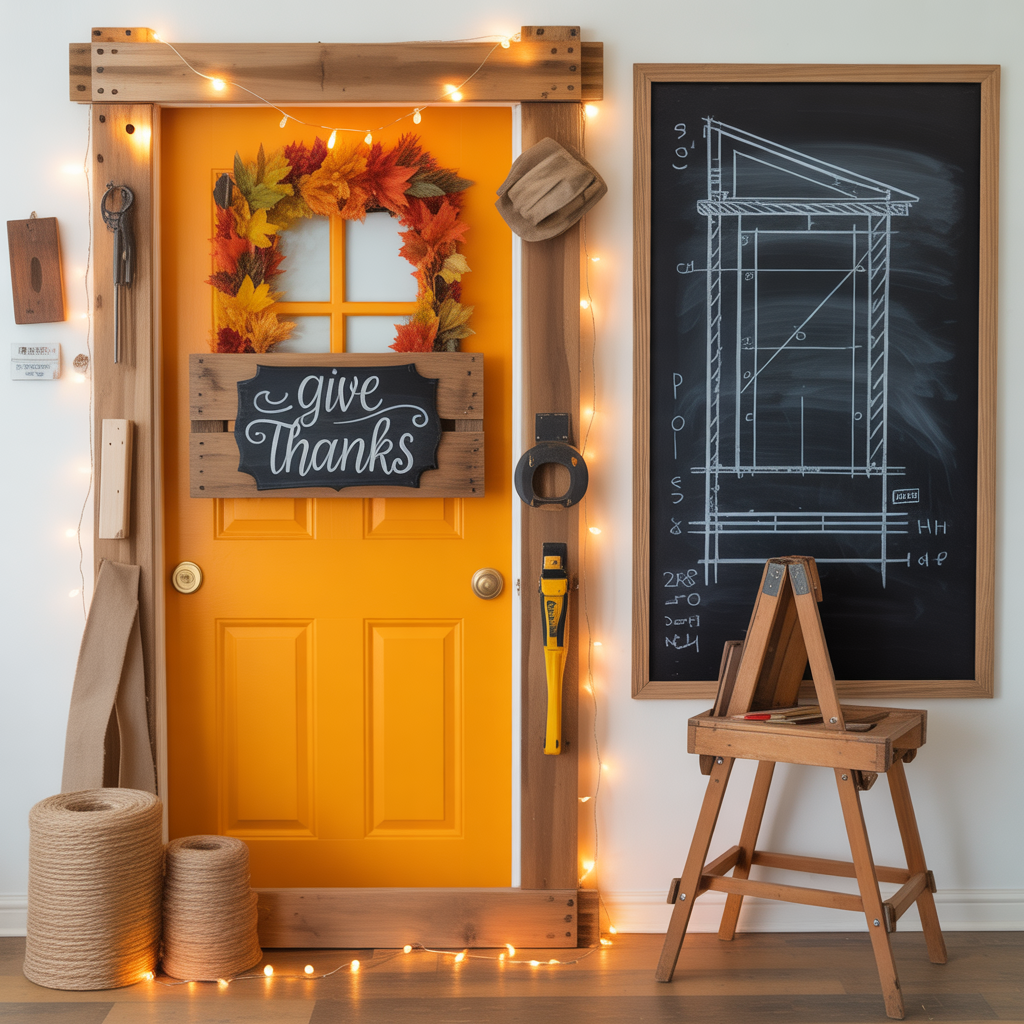 classroom thanksgiving door decor