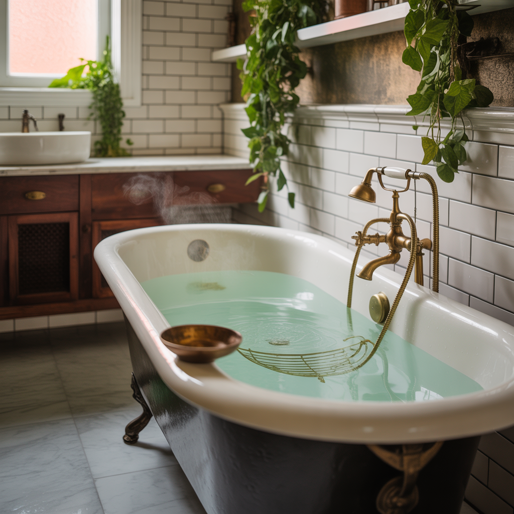 clawfoot tub bathroom styling
