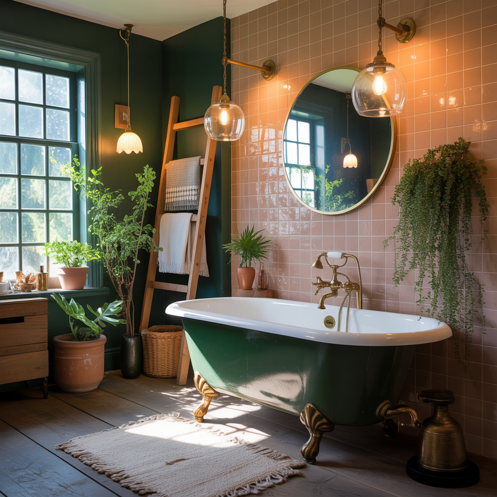 clawfoot tub bathroom styling