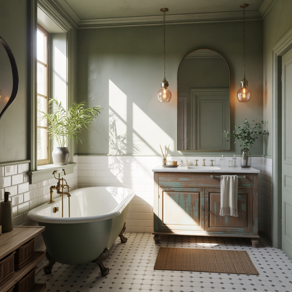clawfoot tub bathroom styling
