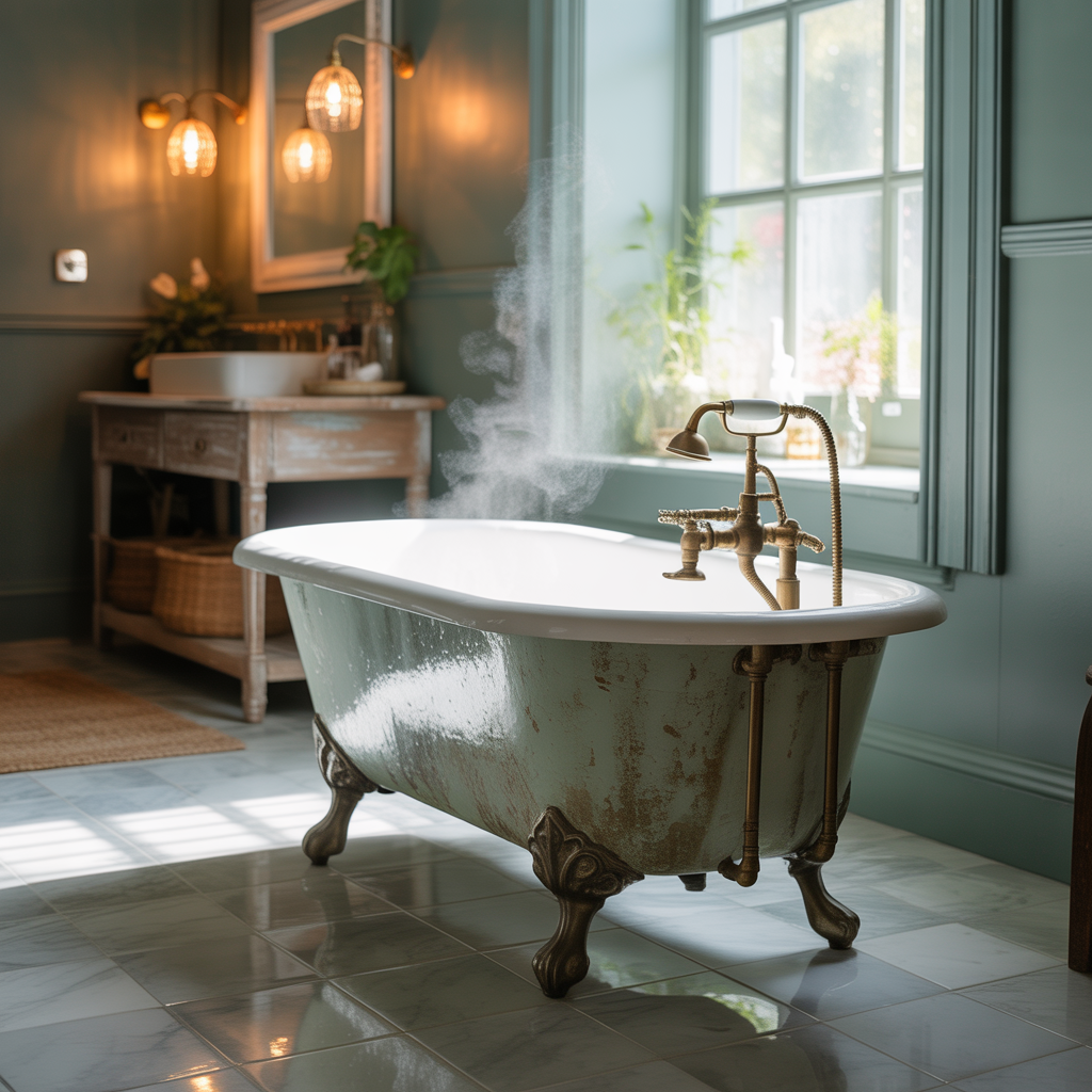 clawfoot tub bathroom styling