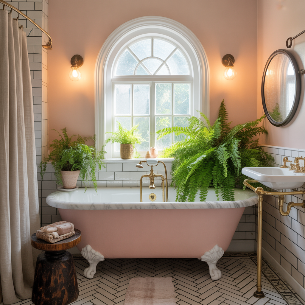 clawfoot tub bathroom styling