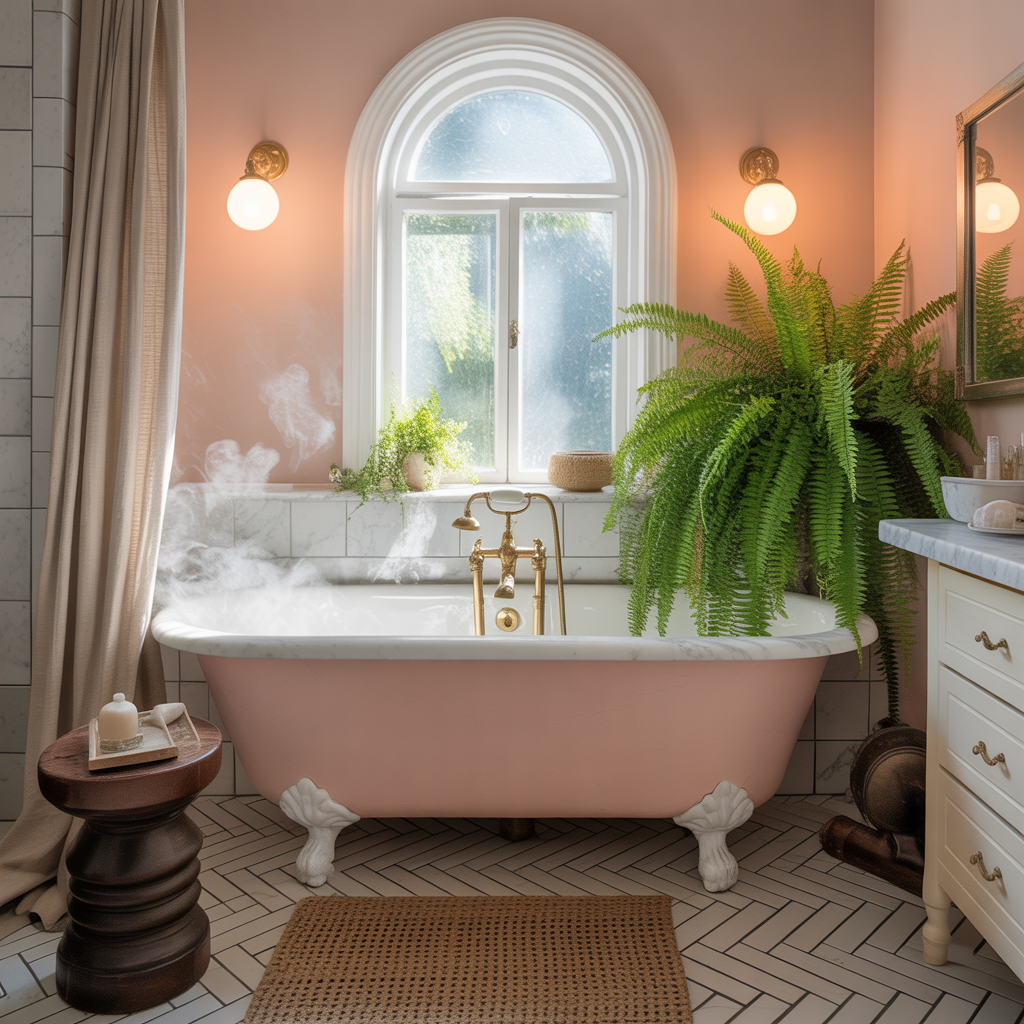clawfoot tub bathroom styling