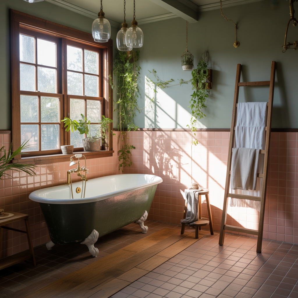 clawfoot tub bathroom styling