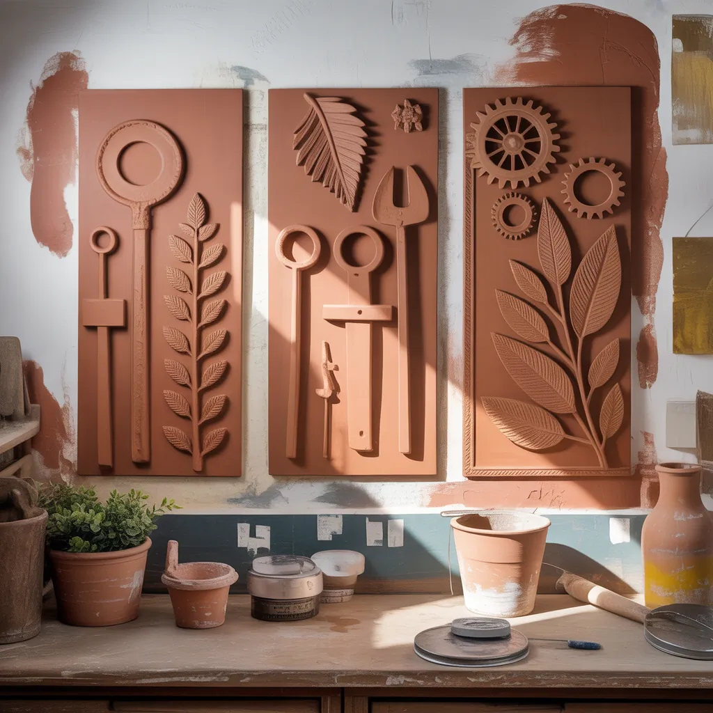 clay relief sculpture creative ideas