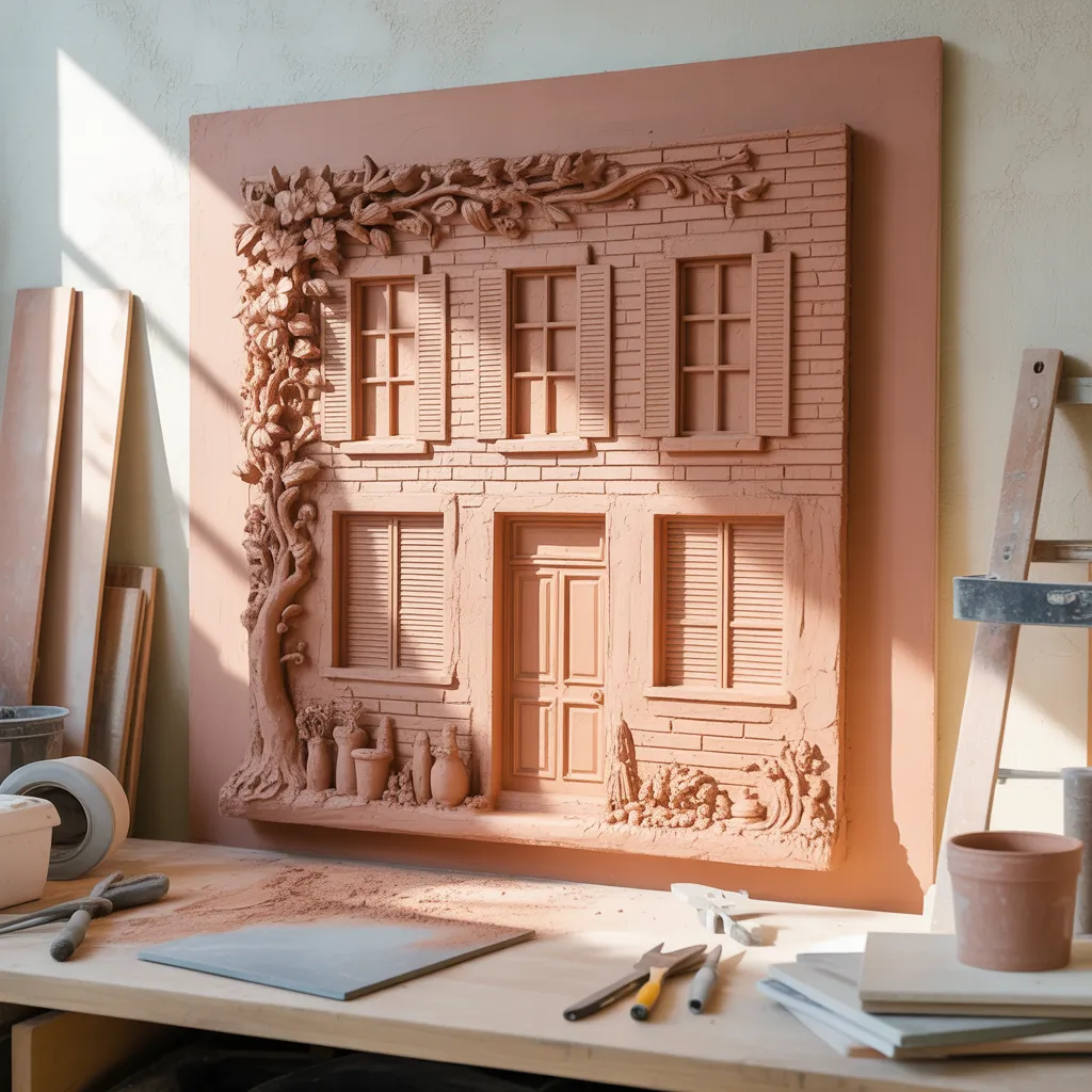 clay relief sculpture creative ideas