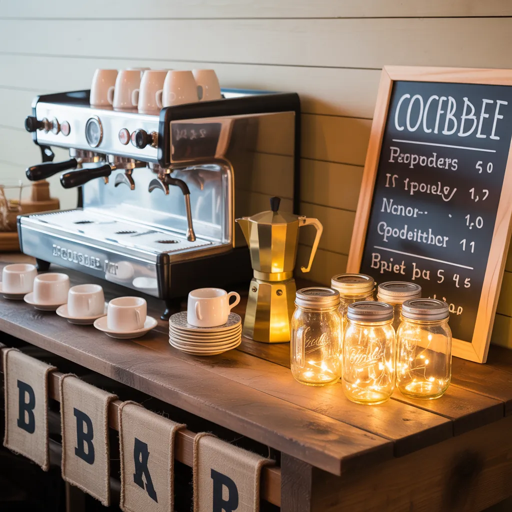 coffee bar ideas for wedding