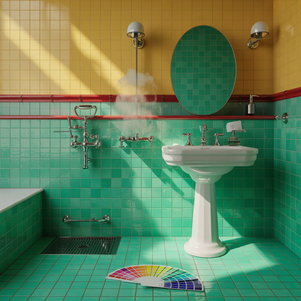 Color Drenching Bathroom
