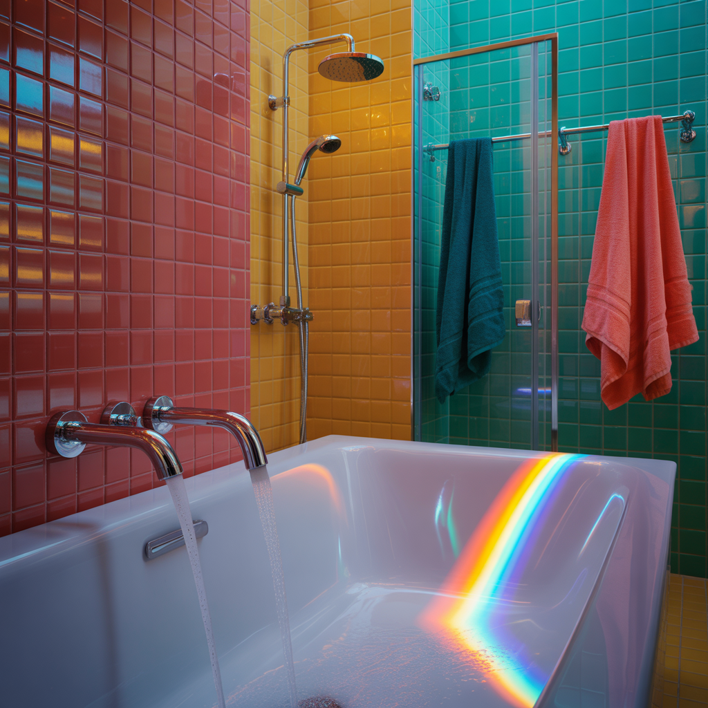 Color Drenching Bathroom