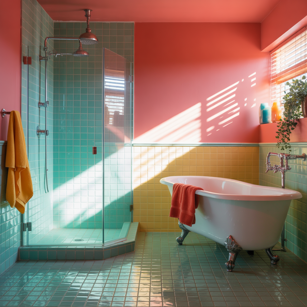 Color Drenching Bathroom