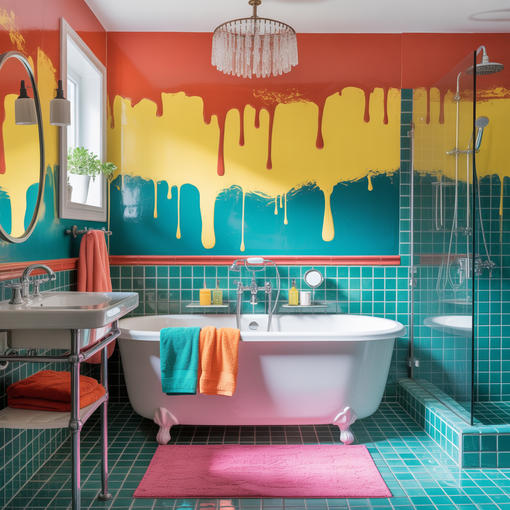 Color Drenching Bathroom