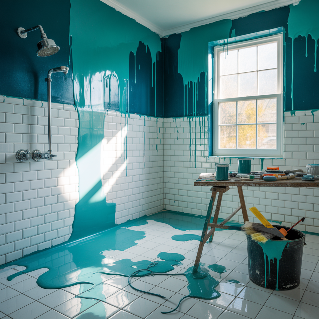 Color Drenching Bathroom