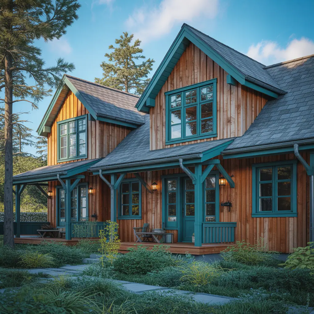 color ideas for wood houses