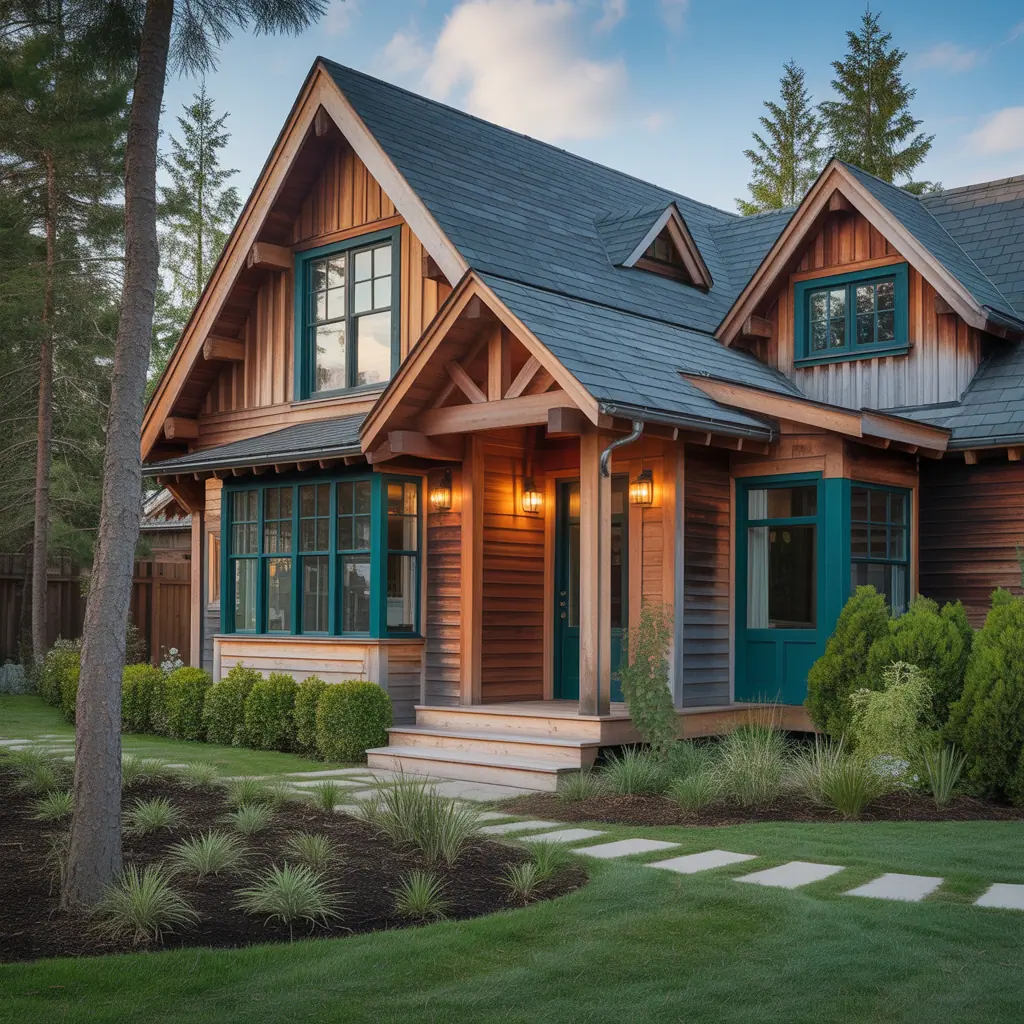 color ideas for wood houses