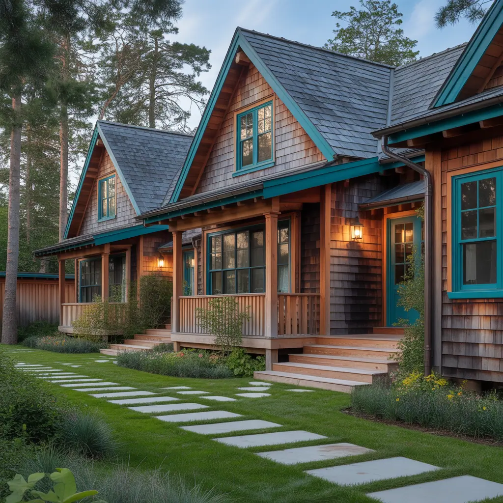 color ideas for wood houses