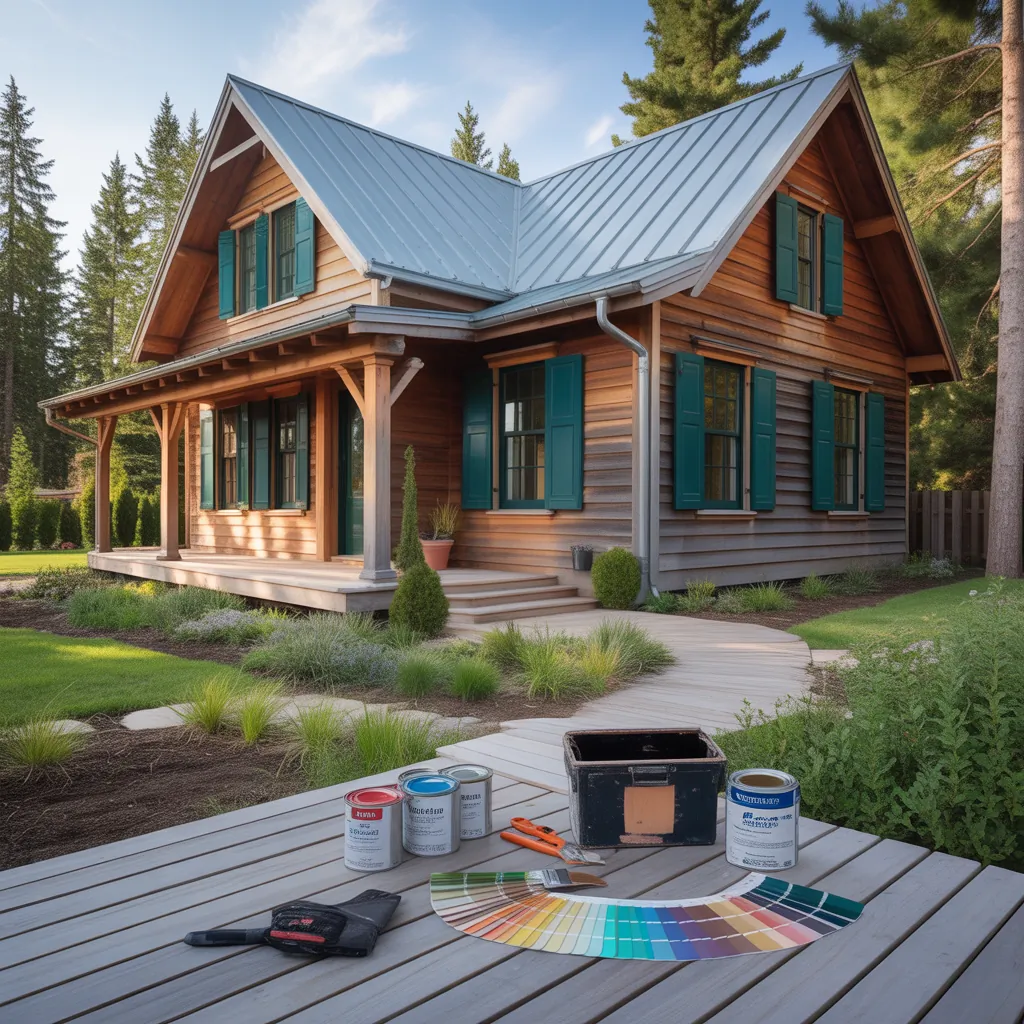 color ideas for wood houses